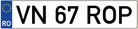 Truck License Plate